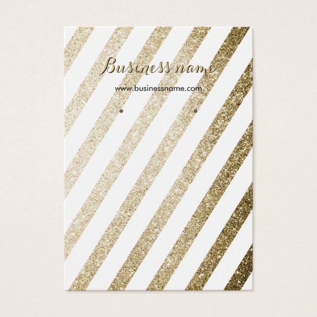 Imitate Gold Glitzer gestreift Hintergrund Ohrwurf (Vorderseite)