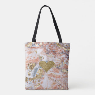 Imitate Gold Glitzer Herz Cool Gold Marmor Textur