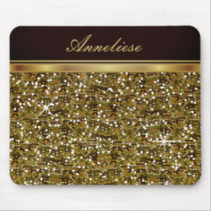 Imitate Gold Glitzer - Personalisiert Mousepad