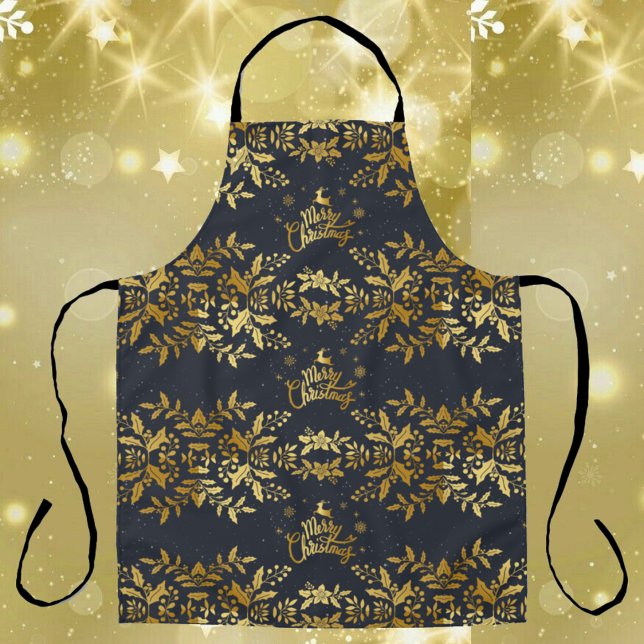 Imitate Gold heilig Frohe Weihnachten Schürze (Von Creator hochgeladen)