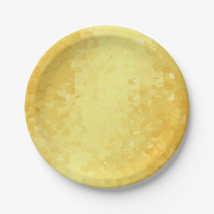 Imitate Gold hören auf individueller romantischer Pappteller