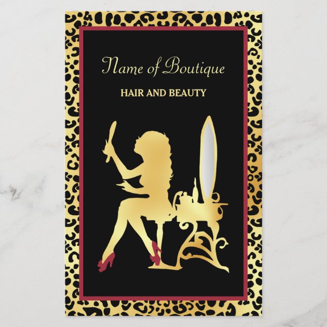 IMITATE Gold Leopard Boutique Grand Opening Flyer (Vorne)