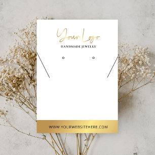 Imitate Gold-Logos Moderne Werbeflächen für Ketten Visitenkarte