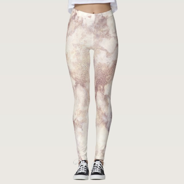 Imitate Gold Marmor Leggings (Vorderseite)