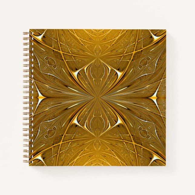 Imitate Gold Metal Design Notizbuch (Vorderseite)