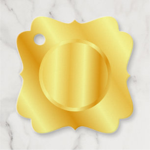 Imitate Gold Metallic Look Blank Template Hinzufüg Geschenkanhänger