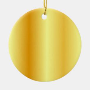 Imitate Gold Metallic Look Custom Blank Template Keramik Ornament