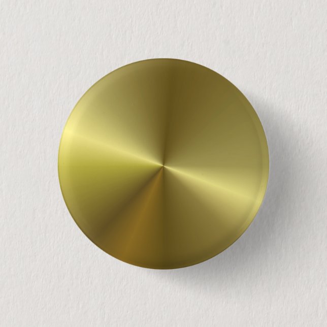 Imitate Gold Metallic Look Elegante Leere Vorlage Button (Vorderseite)