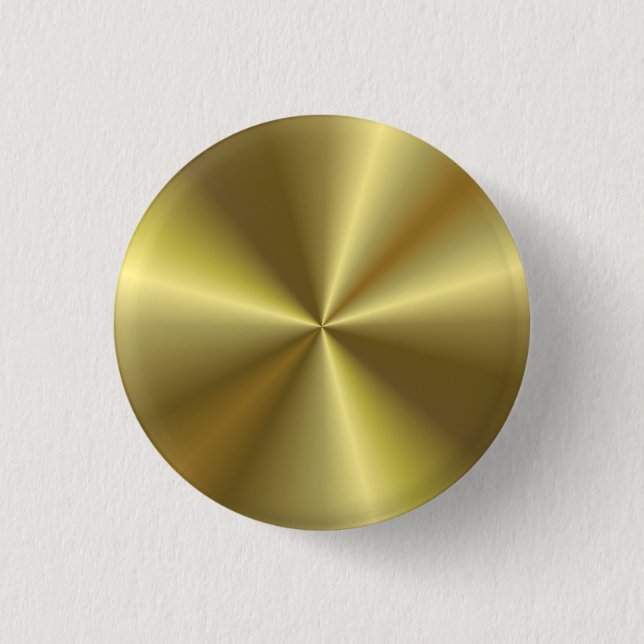 Imitate Gold Metallic Look Glamour Blank Template Button (Vorderseite)