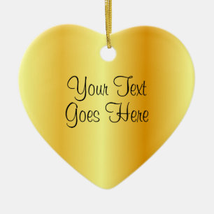 Imitate Gold Metallic Look Trendy Handgeschriebene Keramik Ornament