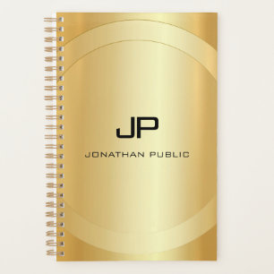 Imitate Gold Monogram Glamour Personalisierte Vorl Planer