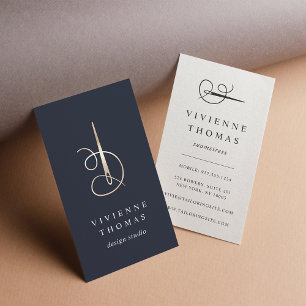 Imitate Gold-Nadel   Seamstress oder Schneider Visitenkarte