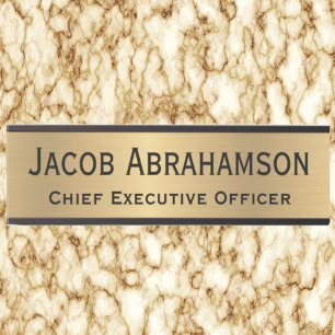 Imitate Gold Office Türsignaturen Namensplatte Türschild
