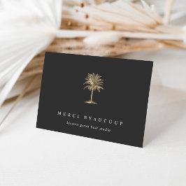 Imitate Gold Palm Tree Logo-Mitteilungskarten