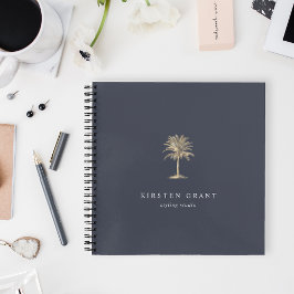 Imitate Gold Palm Tree Logo Notizbuch