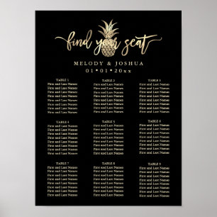IMITATE GOLD PINEAPPLE SITZENSTRUKTUR POSTER