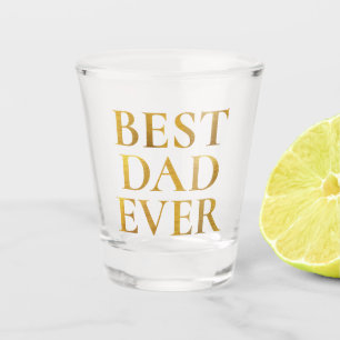 Imitate Gold Pinsel Metallic Foil Bester Vater je Schnapsglas