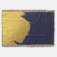 Imitate Gold Pinselstriche mit Navy Blue Backgroun