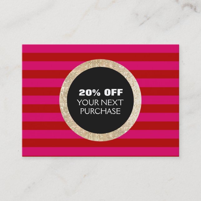 Imitate Gold Sequins Stripte Mode & Beauty Coupon (Vorderseite)