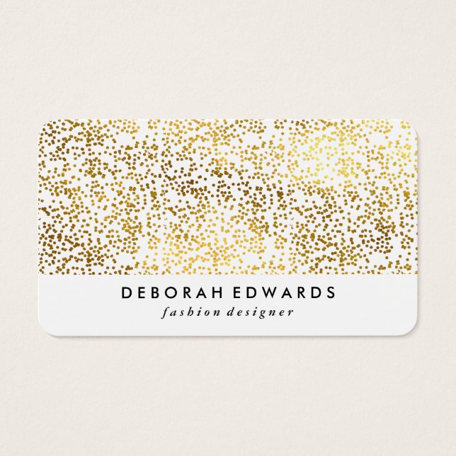 Imitate Gold Speck Schlicht White (Vorderseite)