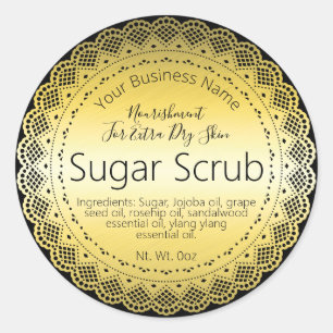 Imitate Gold Sticker Etikett Handmade Zucker-Schei