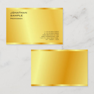 Imitate Gold Stilvolle Berufliche moderne Vorlage Visitenkarte