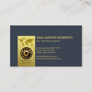 Imitate Gold Tab Elegant Visitenkarte