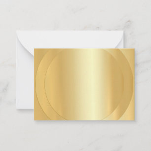 Imitate Gold Trendy Moderne Elegante Blank Templat Mitteilungskarte