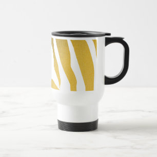 Imitate Gold Zebra Print Stripes Muster Reisebecher