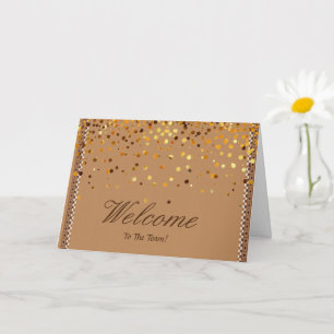 Imitate Golden Foil Confetti Glitzern Karte