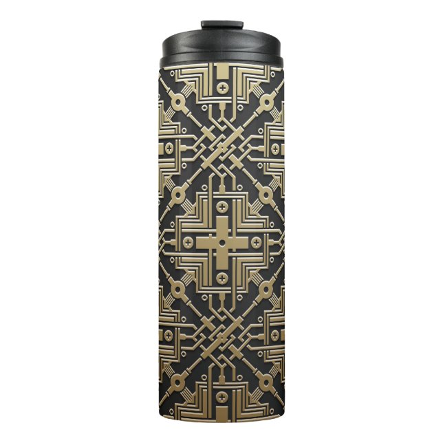 Imitate Golden Metallic Pattern tumbler Thermosbecher (Vorderseite)
