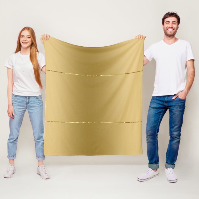 Imitate goldene Textur glänzender metallischer Akz Fleecedecke (Beispiel)