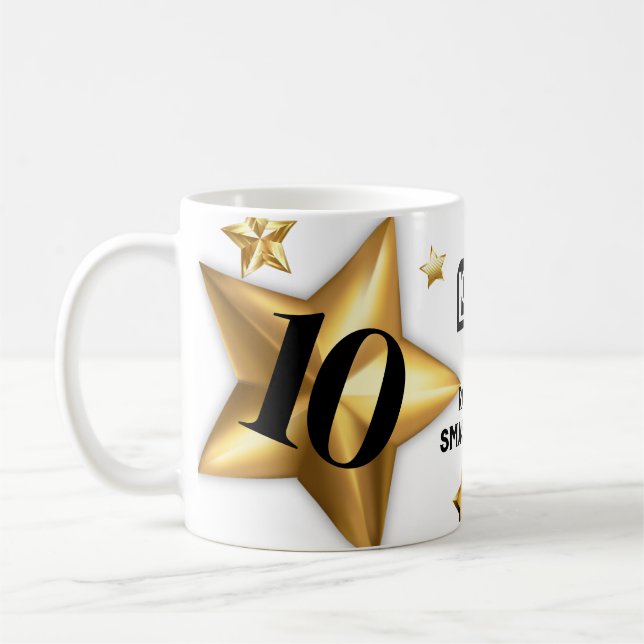 Imitate goldener Stars Jubiläumsschritt Kaffeetasse (Links)
