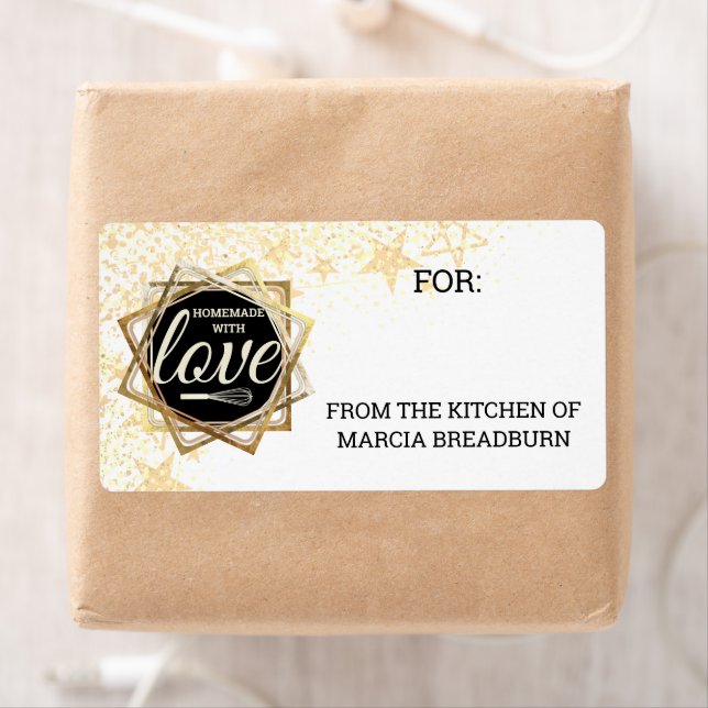 Imitate goldener Stern aus der Küche des Geschenke (Insitu)