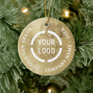 Imitate goldfarbene Sondergeschirr mit Logo Keramik Ornament