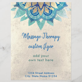 IMITATE Goldfolie Blaue Lotus Blume Flyer