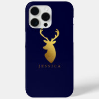 Imitate Goldfolie Hirschkopf Personalisiert