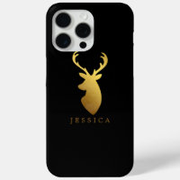 Imitate Goldfolie Hirschkopf Personalisiert