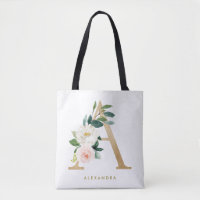 Imitate Goldfolie Hübscher Blumenbrief A Monogramm