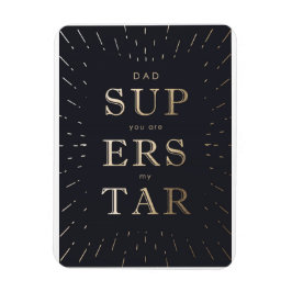 Imitate Goldfolie Papa ist Superstar Vatertag Magnet
