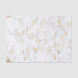 IMITATE Goldfolie und weißer Marmorstein Seidenpapier