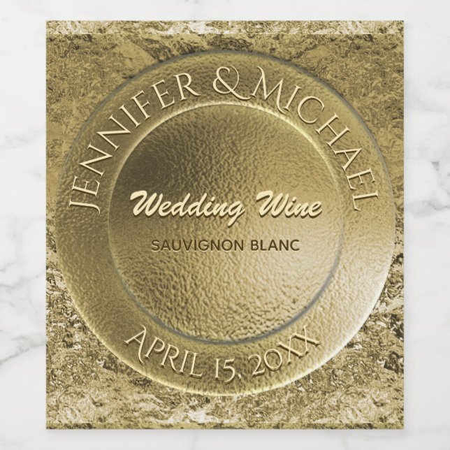 Imitate Goldfresser Wein Weinetikett (Einzelnes Label)