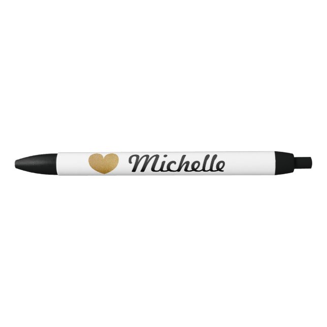Imitate Goldglatter personalisierter Name Stift (Vorderseite)