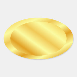 Imitate Goldleere Vorlage Hinzufügen von Text-Mono Ovaler Aufkleber