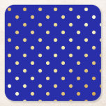 Imitate Goldpolka-Punkte Rechteckiger Pappuntersetzer<br><div class="desc">Elegantes und modernes Polka dots Design.</div>
