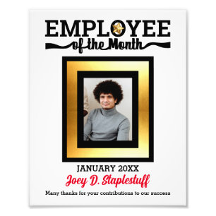 Imitate Goldstar Angestellter des Monats Foto-Anze Fotodruck