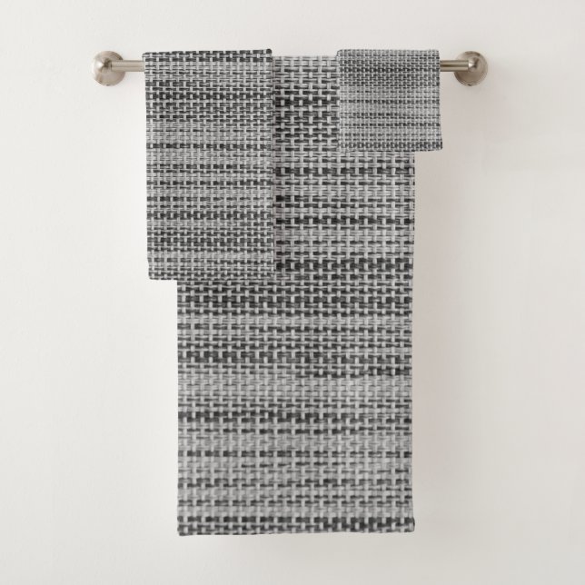 Imitate Grau Stoffe Badehandtuch Set Modernes Desi (Insitu)