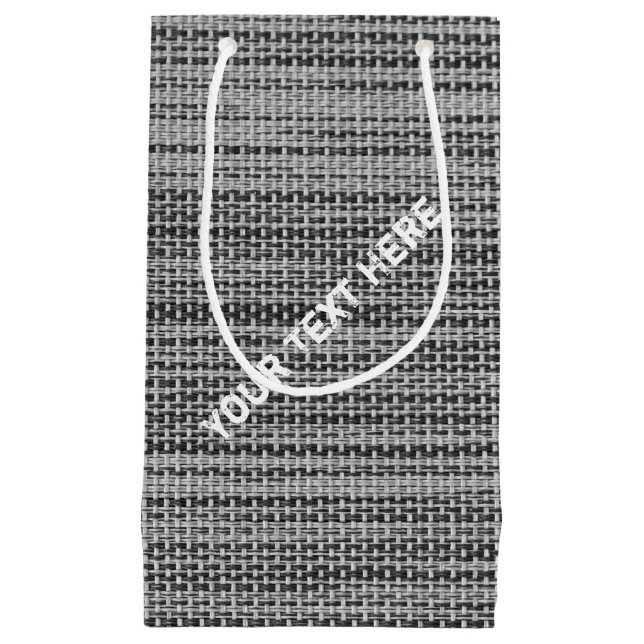 Imitate Graue Stoffbeutel mit benutzerdefinierten  Kleine Geschenktüte (Vorderseite)