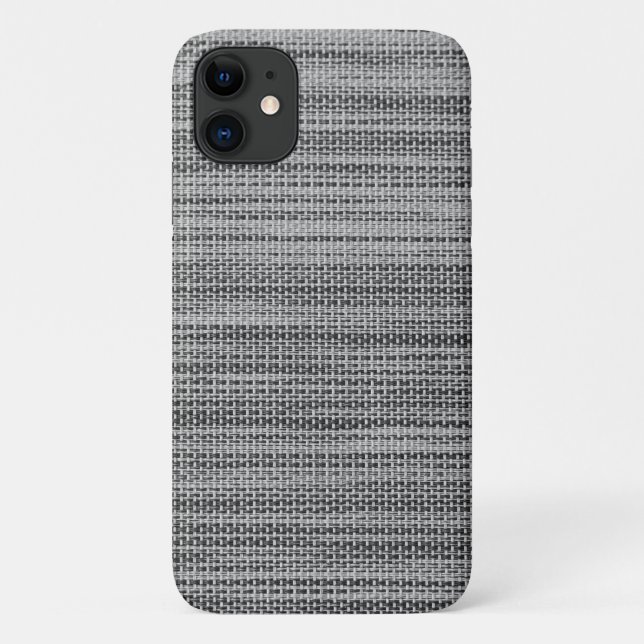 Imitate Gray Fabric Modern Design iPhone Case (Rückseite)