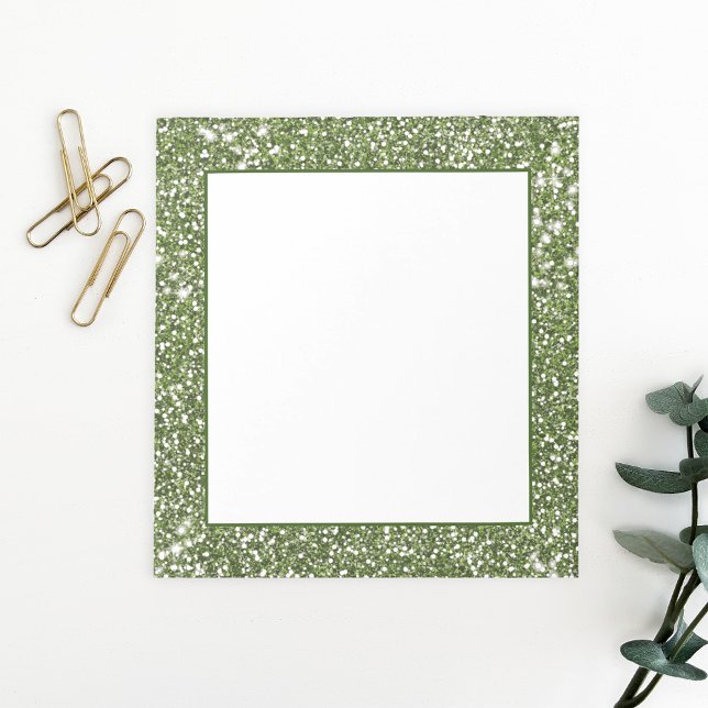 Imitate Grüne Glitzer Textur Look-like Design Notizblock (Von Creator hochgeladen)